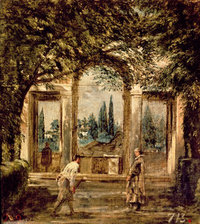 The Gardens of the Villa Medici in Rome, c.1650-51 by Diego Velázquez